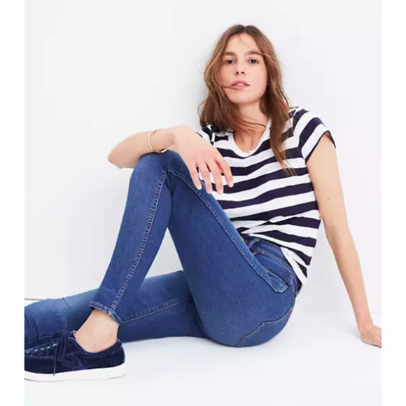 MADEWELL 9" High Rise Skinny in Patty Wash Size 28 comfort casual everyday - Picture 11 of 11